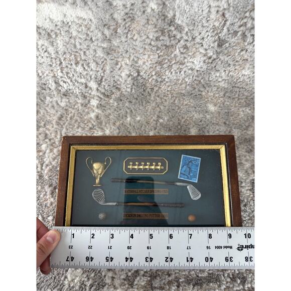 Vintage History of Golf • Wood Shadow Box/Keepsake Storage - Picture 2 of 7